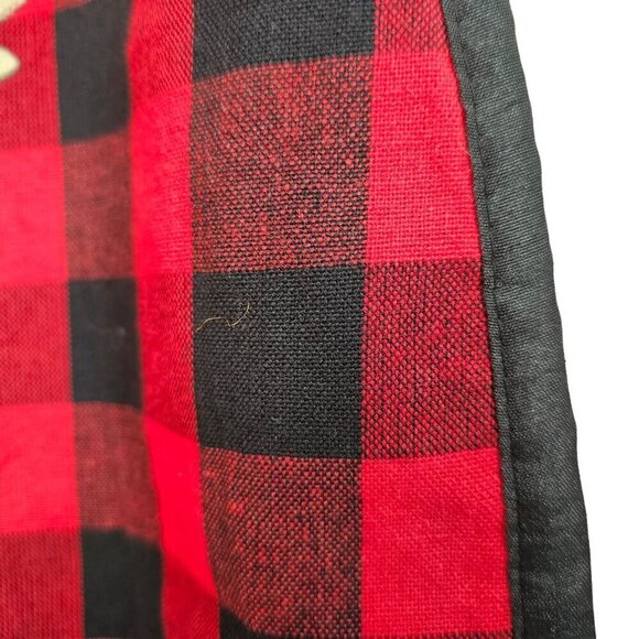 Hobby Lobby Christmas Tree Skirt Embroidered Reindeer Red Buffalo Check 52"D NEW - Picture 7 of 9